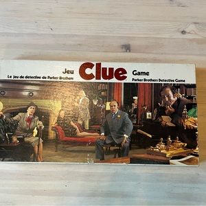 Clue Board Game Parker Brothers 1972 Complete